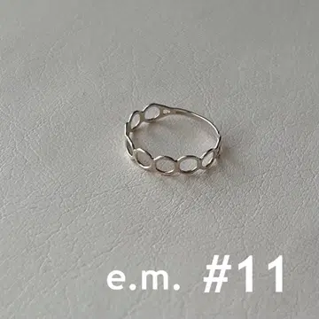 e.m. 이-엠 실버 서클 반지 11호 새상품급