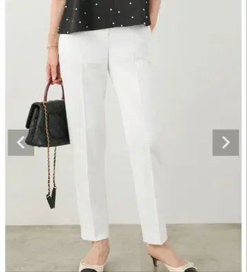 liala x pg 센터 프레스 스트레이트 슬림 레그 팬츠