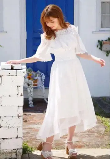 LIZLISA 리즈리사 피쉬테일 원피스 레이스 리본