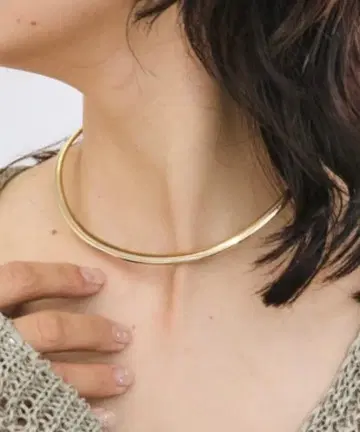 리브 드와 RIVE DROITE 입고 벗기 쉬운 초커 2 골드