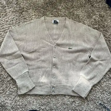 70s 80s 라코스테 그레이지 가디건