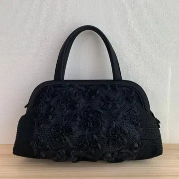 [ 최종 가격 ] IWASA 이와사 포멀 백 블랙 플라워 레이스