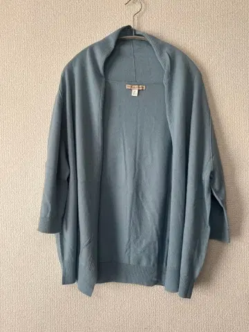 [ HUMAN WOMAN ] 라이트 블루 반소매 가디건 M 사이즈