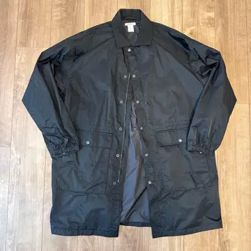 VAINL ARCHIVE 블랙 스텐카라 코트