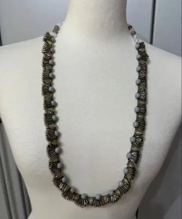 수입 앤티크 파티 드레스에 딱 맞는 멋진 롱 목걸이