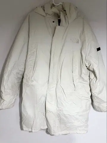 THE NORTH FACE 후드 부착 다운 자켓 XL 화이트
