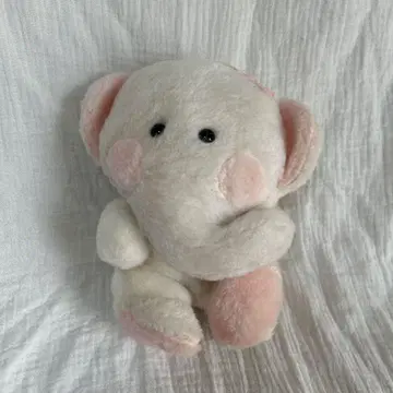 산리오 레트로 코끼리 봉제 인형 핑크