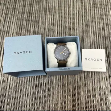 SKAGEN 솔라 손목시계 가죽 벨트