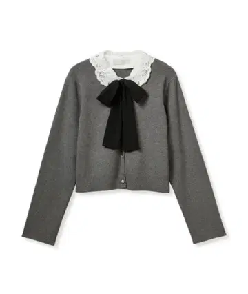 celford 탈부착 레이스 칼라 가디건