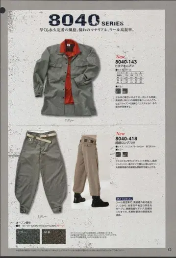 도라이치 히요쿠 오픈 3L & 초초롱 팔분 82cm 상하의 세트 그레이