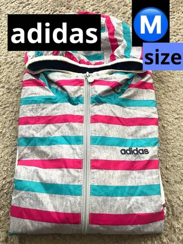 adidas 스트라이프 후드 부착 자켓