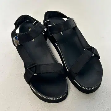 오데뜨 앤 오딜 스포츠 샌들 24.5 블랙 큐빅