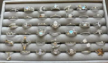 반지 링 묶음 판매 실버 반지 지르코니아 반지 깨끗함 아름다움 높은 광택