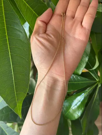 아가트 K10 볼 체인 목걸이 40cm