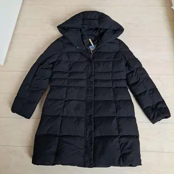 INDIVI 후드 부착 다운 자켓 38 블랙 롱 다운 M 코트