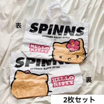 산리오 헬로키티 일광화상 키티 SPINNS 쇼핑백 에코백 특전