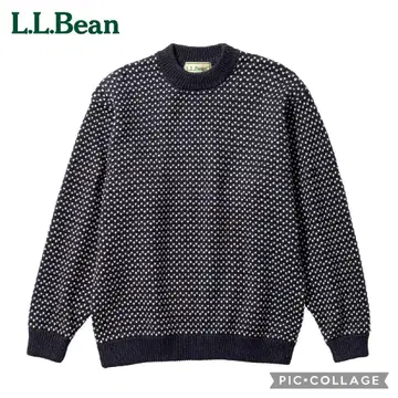 새상품급 L.L.Bean 니트 바즈아이 네이비 엘엘빈 현행