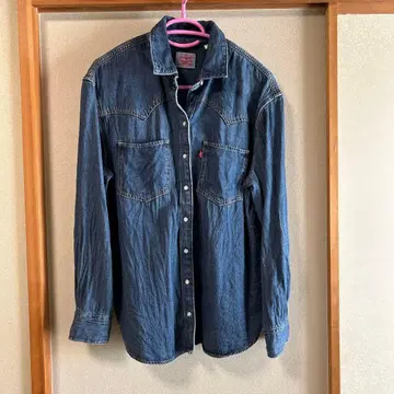 Levi's 다크 블루 데님 셔츠 M 사이즈