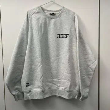 REEF 그레이 크루넥 맨투맨