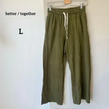 better / together 와이드 팬츠 L 사이즈 올리브