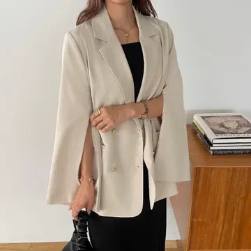 JUNOAH 테일러드 자켓 주노아 자켓 아우터 슬릿