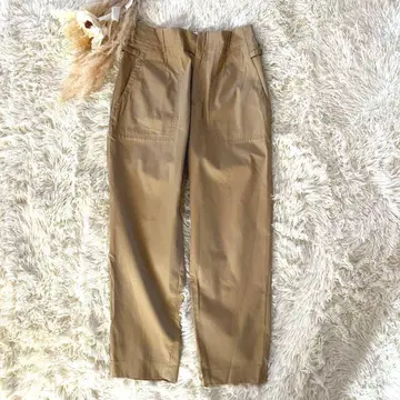 [ 아리베상키에무 ] 베이지 팬츠 코튼100% 캐주얼 오샤레 M
