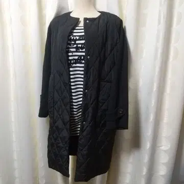 새상품 오카자키 사에 착용 Ragout 이소재 도킹 퀼팅 코트 L