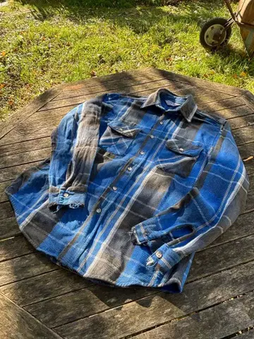 파이브 브라더 M 플란넬 셔츠 USA제 구제 의류