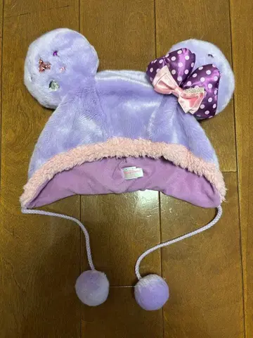 디즈니 미니 팬캡 보라색 사이즈 58cm