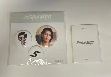 Snow Man 1st POPUP 대만 한정판 라울 포토 카드 캔뱃지