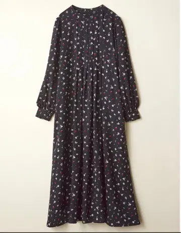 리브 인 컴포트 품격 있게 입는 어른의 클래시컬 꽃무늬 원피스 LL