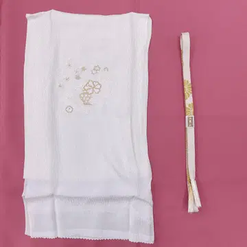 3595 포멀용 오비 장식 천 허리띠 2점 세트 일본 정통의상 소품