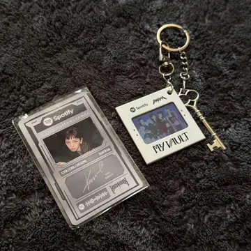 aespa 카리나 Spotify 키링 트레이딩 카드 세트