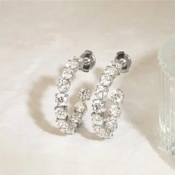 4mm 폭 이터니티 귀걸이 E165H25929-W (4주 발송)