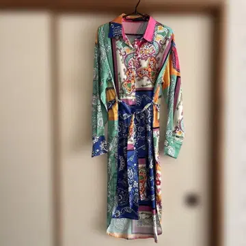 [ SALE ] 레어 SHEIN 컬러풀 셔츠 원피스