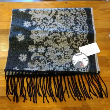 새상품 일본제 아크릴 꽃무늬 머플러