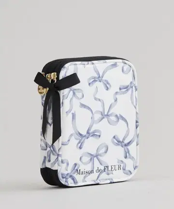 Maison de FLEUR 리본 프린트 멀티 케이스