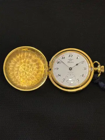 황실 특별 발행품 스위스산 Watex 와테 수동 와인딩 회중시계 천황폐하