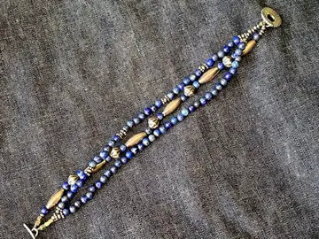 smbati 3연 팔찌 실버 925 x 라피스 라줄리