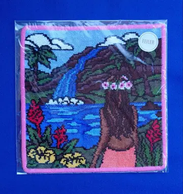 FEILER 타월 손수건 헤더 브라운 아일랜드 뷰티 핑크 헴