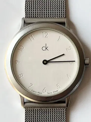 Calvin Klein 쿼츠 손목시계 메쉬 스트랩