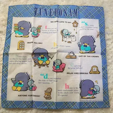 90년대 당시 빈티지 산리오 턱시도샘 손수건 헤이세이 레트로