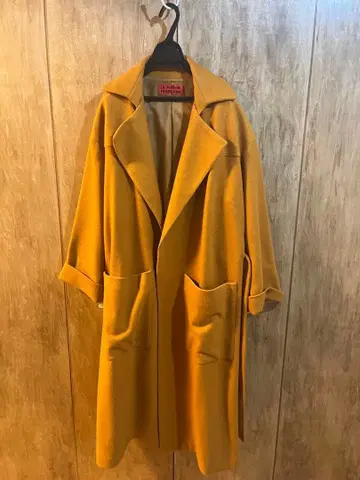La marin francaise 마린프랑세즈 머스타드 황금 롱 코트