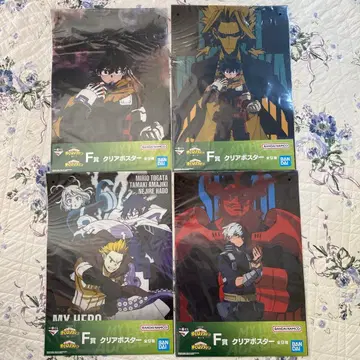 나의 히어로 아카데미아 클리어 포스터 4장 세트