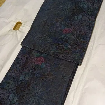 본고 오시마 명주 총무늬 코몬 순수 실크 미사용