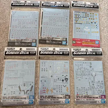 건담 데칼 6개 세트
