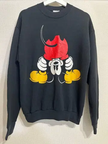 디즈니 빈티지 맨투맨 거꾸로 미키