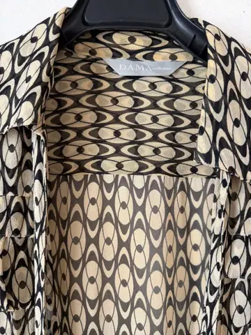 DAMA 기하학 패턴 랩 원피스 LL 사이즈