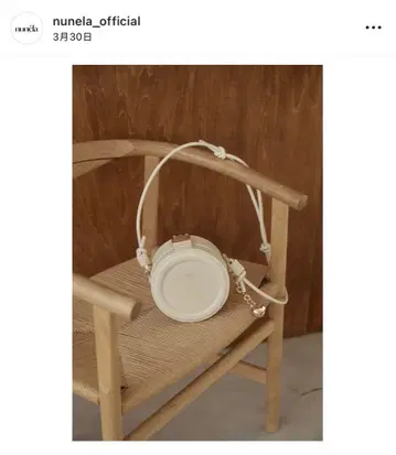 nunela 서클 숄더백 화이트 moi tytto