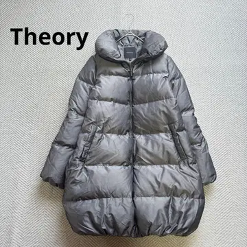 새상품급 Theory 다운 코트 코쿤 실루엣 스페이스 그레이 M